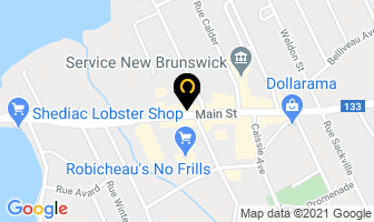 Club Boishebert in Shediac map