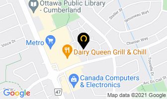 Club Citadelle in Guelph map