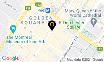 Club Downtown in Montreal map