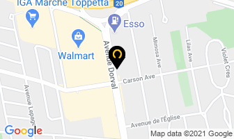 Club Physique Dorval in Dorval map