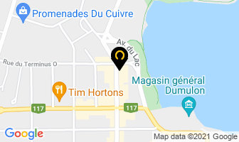 Club Shaolin in Rouyn-Noranda map