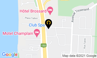 Club Spa in Brossard map