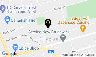 Club Ste-Th&eacute;r&egrave;se in Moncton map
