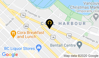 Coal Harbour Liqour Store in Vancouver map