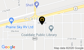 Coaldale Food Market in Trail map