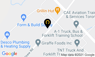 Coast-To-Coast Display Service Ltd in Mississauga map