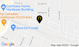 Cochrane Counselling Services in Cochrane map