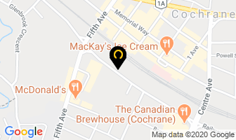 Cochrane Lanes in Cochrane map
