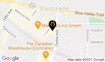 Cochrane Pregnancy Care Centre in Cochrane map
