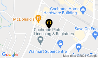 Cochrane Times in Cochrane map