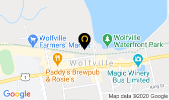 Coco Beach in Wolfville map