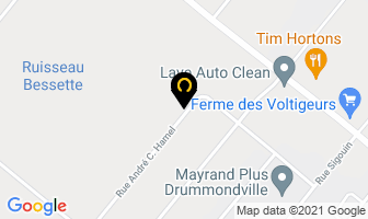 Cofamek in Drummondville map