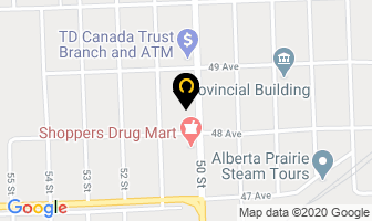 Coffee Tree in Stettler map