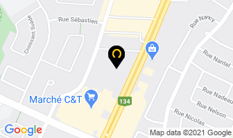 Coiffure Picasso Brossard in Brossard map
