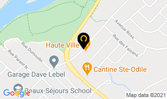 Coiffure Ste-Odile in Rimouski map