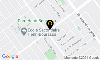 Coiffure Zo&eacute; in Montreal map