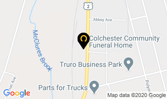 Colchester Community Funeral Home in Truro map