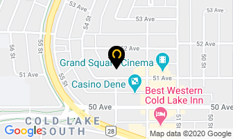 Cold Lake Community Church in Cold Lake map
