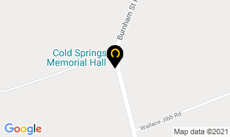 Cold Springs Memorial Hall in Cobourg map