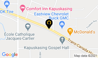 Cold Weather Test Centre Eds Canada in Kapuskasing map