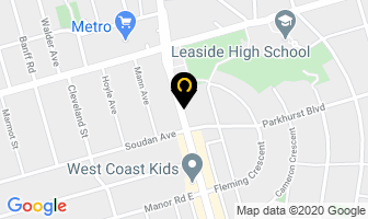 Collage Designs in Orillia map