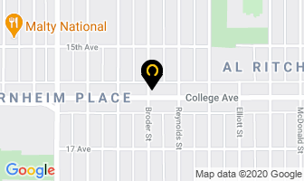 College Ave Drugs in Regina map