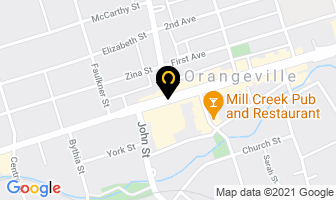 Collins Barrow in Orangeville map