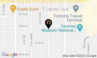 Collins Keith in Timmins map