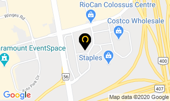 Colossus Dental Centre in Vaughan map