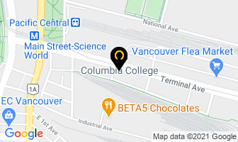 Columbia College in Toronto map