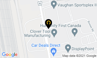 Columbia Garage in Vaughan map