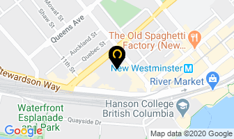 Columbia Square Dental in New Westminster map
