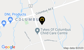 Columbus Private School in Oshawa map