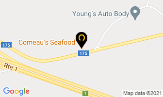 Comeau's Seafood Restaurant in Pennfield map