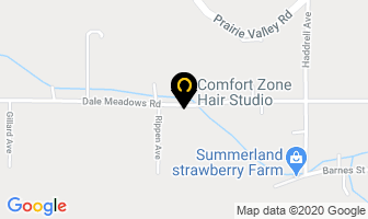 Comfort Zone Hair Studio in Summerland map