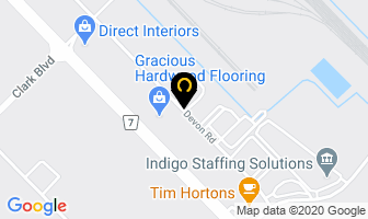 Commercial Coatings Company in Brampton map