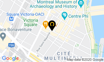 Communications Popcorn in Montreal map