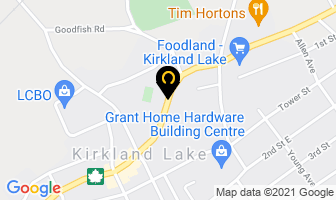 Community Care Access Centre in Kirkland Lake map