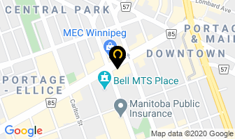 Community Financial Counselling Services in Winnipeg map