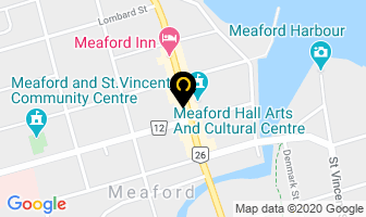 Community Living Meaford in Sutton West map