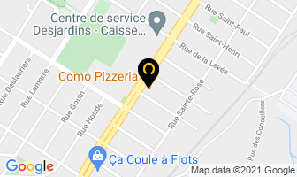 Como Pizzeria in Thetford Mines map