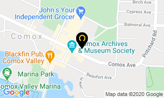 Comox Avenue Dental in Comox map