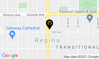 Concentra in Regina map