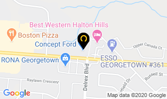 Concept Ford in Halton Hills map