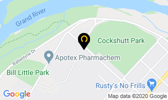 Concept Plastics in Brantford map