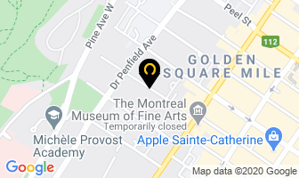 Condominium Du Mus&eacute;e in Montreal map