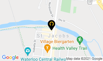 Conestoga River Pottery in Newmarket map
