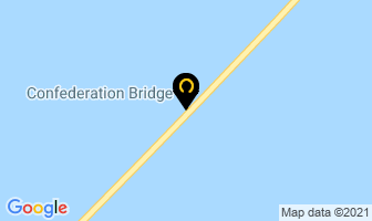Confederation Bridge in Borden-carleton map