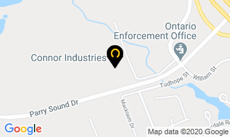 Connor Industries in Parry Sound map