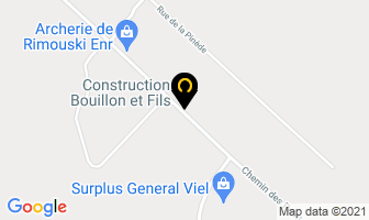 Construction Bouillon Et Fils Inc in Rimouski map